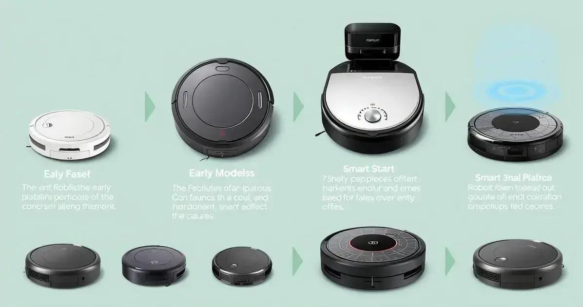 Como a tecnologia dos robôs aspiradores evoluiu ao longo dos anos
