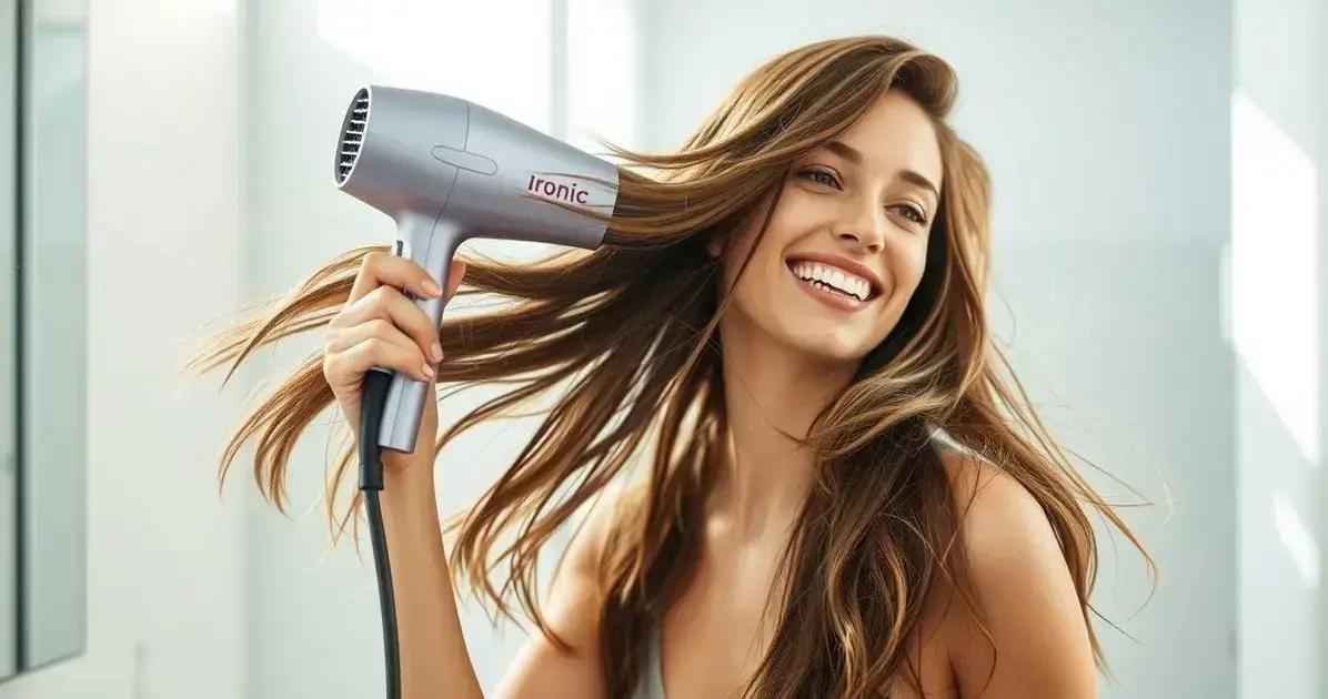 Como utilizar o secador de cabelo com íons para resultados incríveis