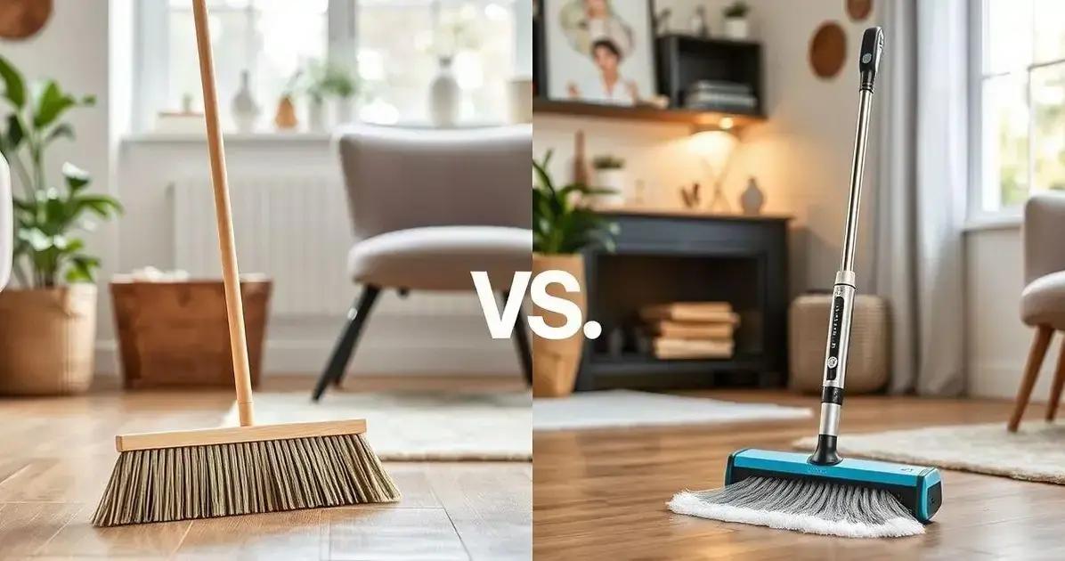 Comparação entre vassouras elétricas e tradicionais: qual a melhor?