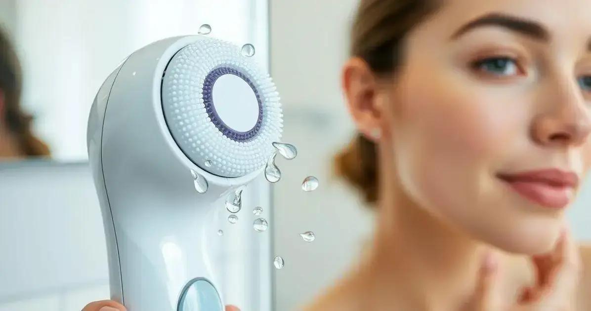 Os benefícios incríveis da escova de limpeza facial elétrica